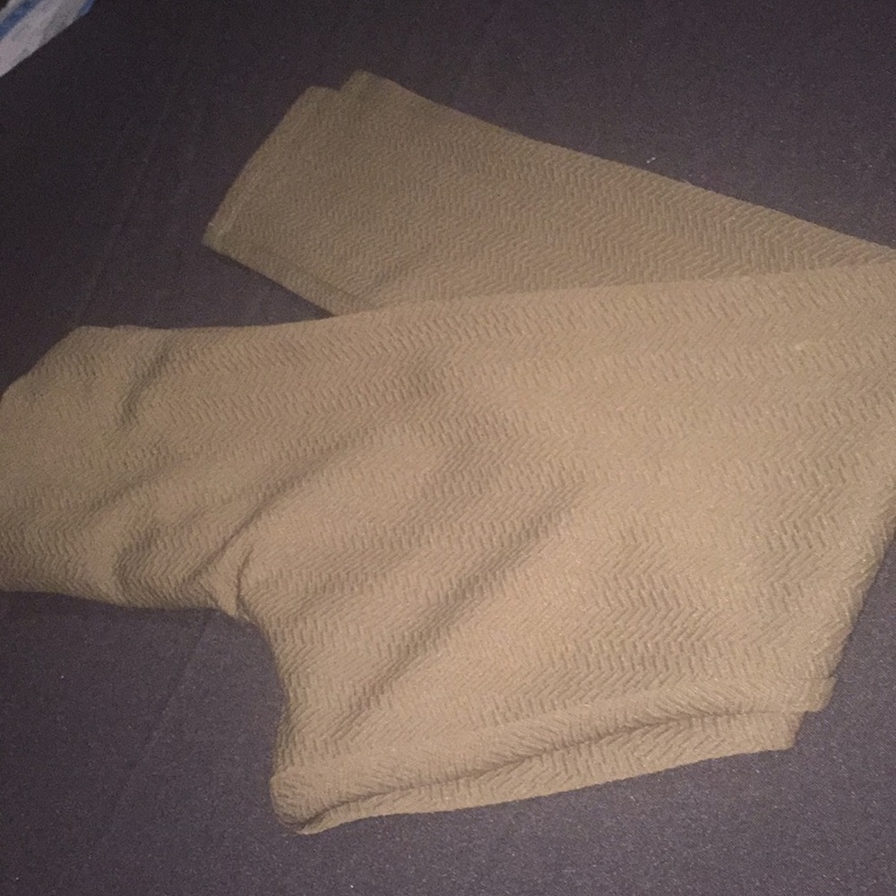 Brown Pique Legging Trousers